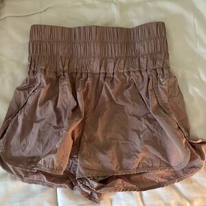 Free people find your way home shorts size L color light pink